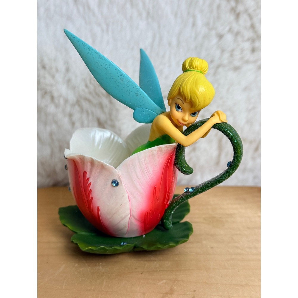 Disney Tinker Bell A Tulips Beau-tea Figurine Hamilton Collection 0731A